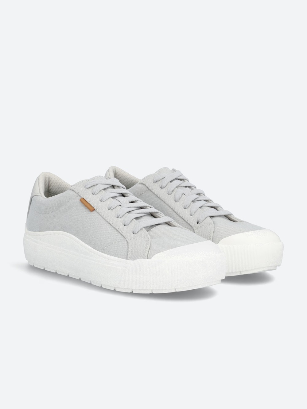 Dr. Scholl’s Time Off Platform Women’s Sneakers in Light Gray, Size 7
